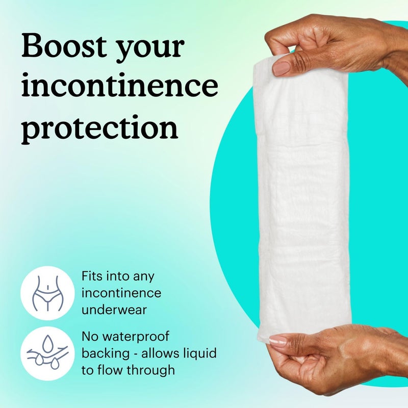 because Maximum Incontinence Booster Pads, Adult Diaper Doubler Adds 2 Cups of Extra Absorbency, Discreet, Soft Leak Protection for Men & Women, Fits Inside Disposable Underwear, 60 Count - Image 3